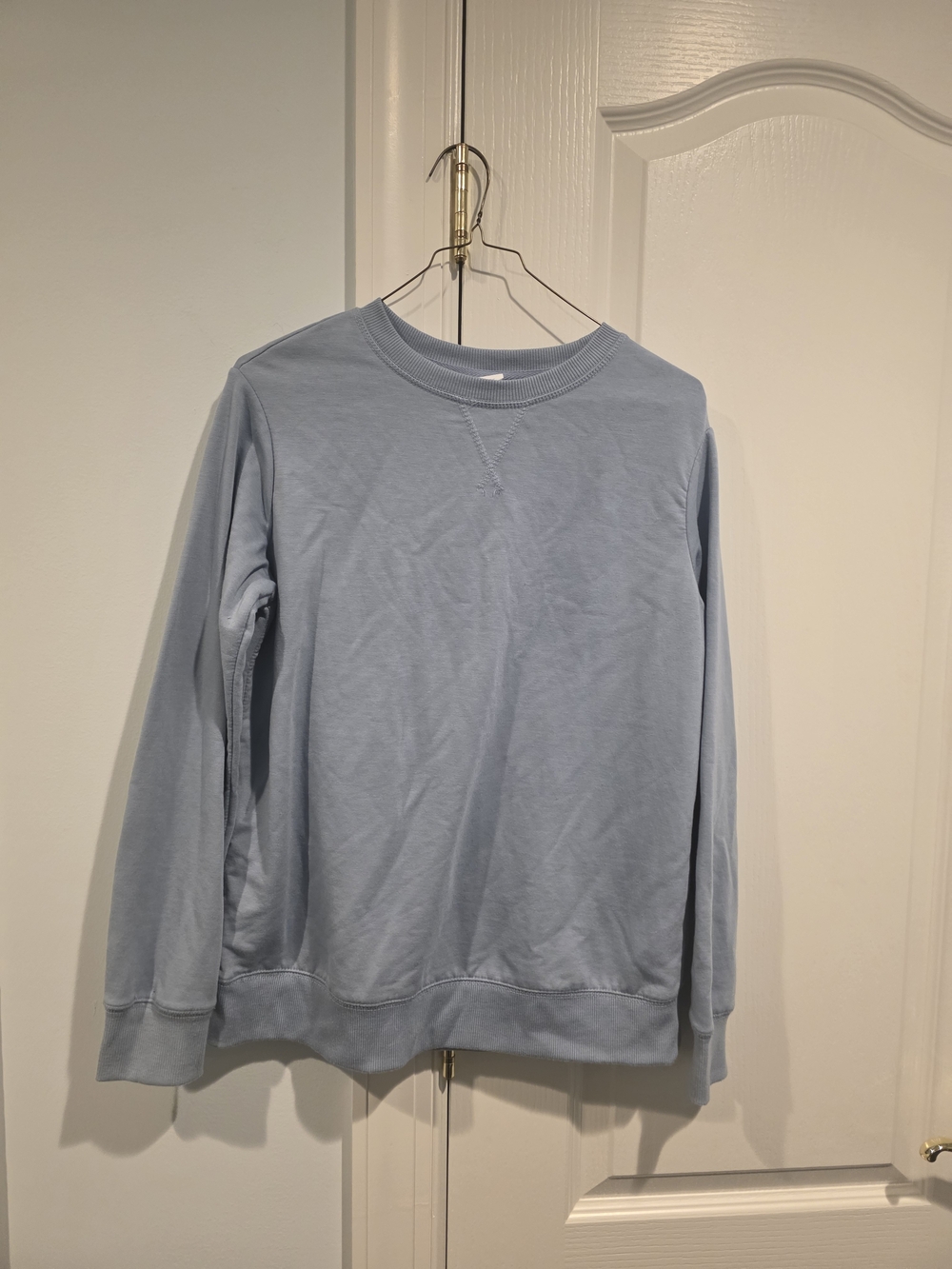 stars above Pale Blue Fleece Sweatshirt